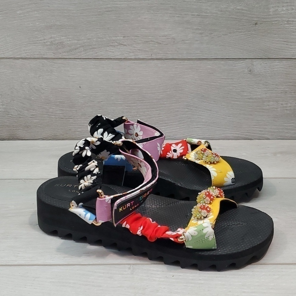 Kurt Geiger London Women Floral Sandals shoes sz 37/7